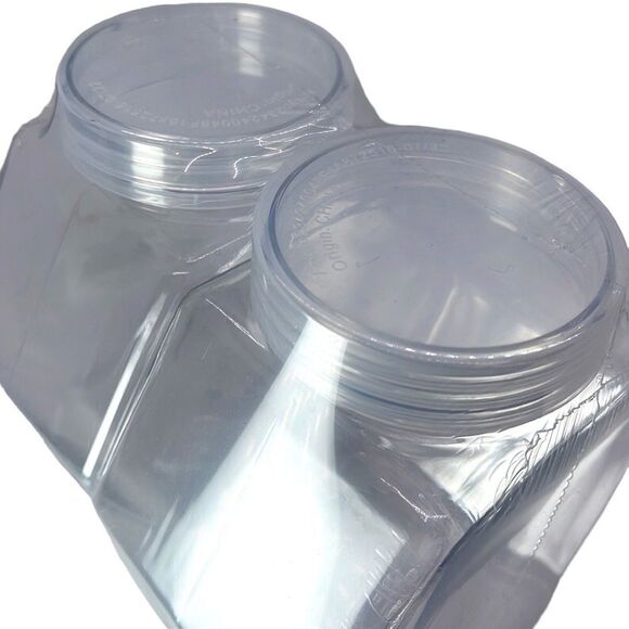 NWT Target 2 Pack Clear Storage Organizer jars - Picture 3 of 3